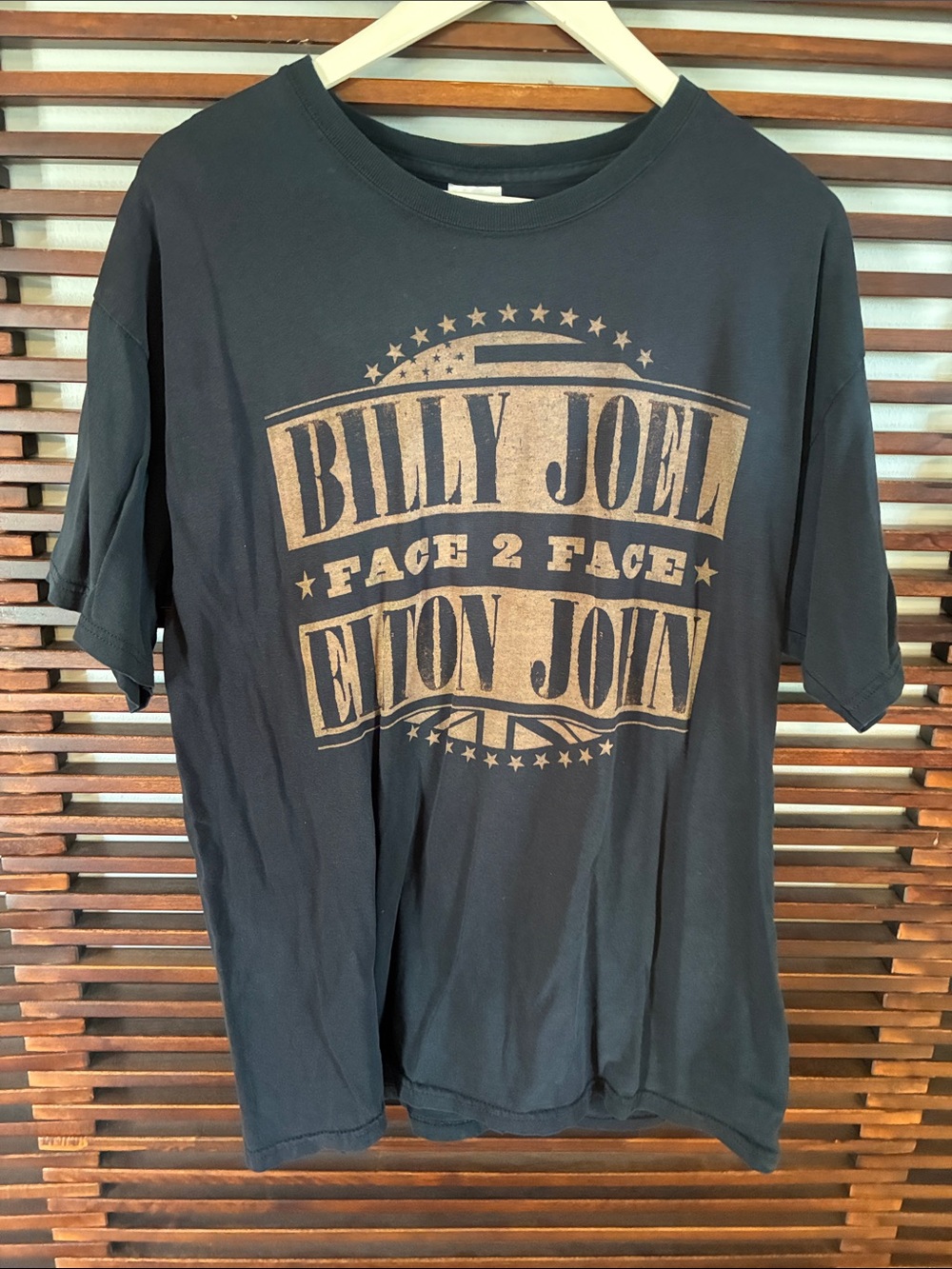 🎉NEW LISTING!🎉Billy Joel & Elton John Face 2 Face Concert Tee - Black